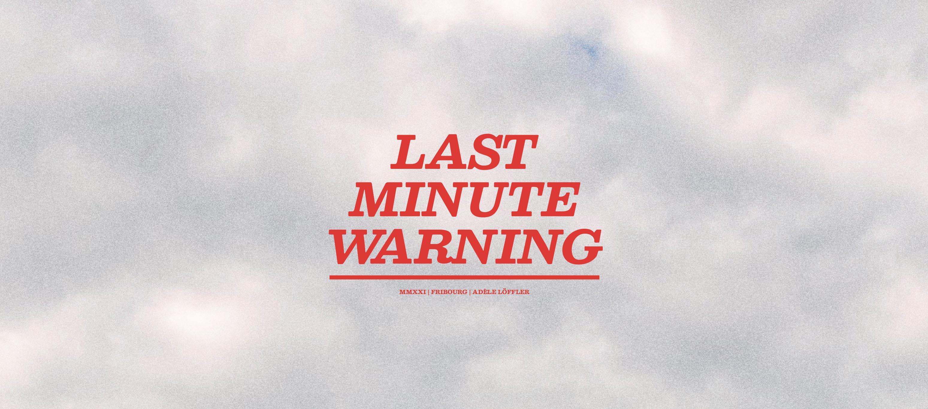 logo du film Last Minute Warning
